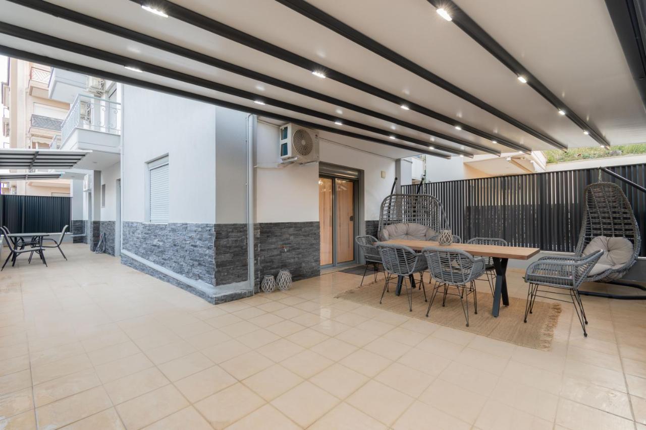 Sithoniars Luxury Ground Floor Apartment With Private Garden Неос-Мармарас Екстер'єр фото